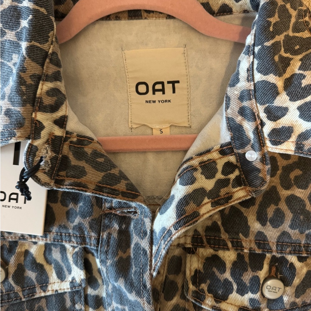 Leopard Print denim Jacket - Picture 5 of 11